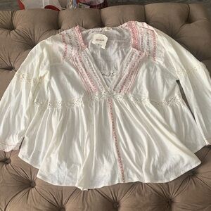 Nwt cotton boho top